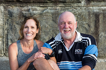 Heather Hawkins with husband