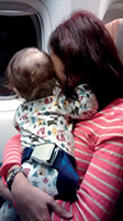 Melody travelling with children