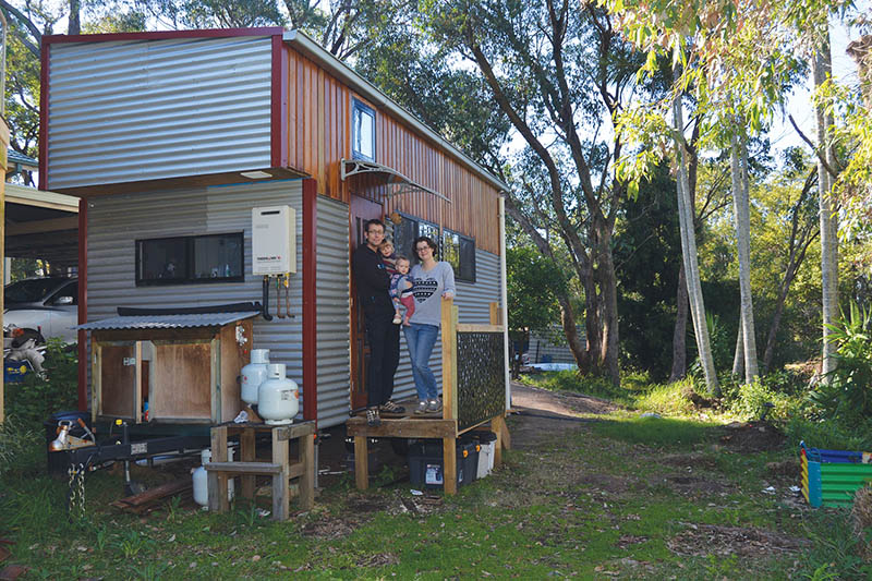 Tiny house with kids - family