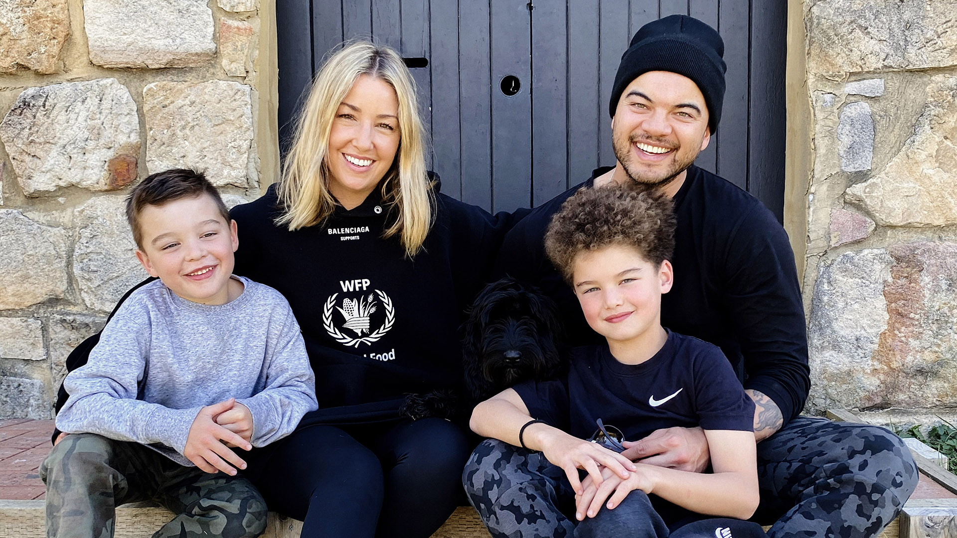 Jules and Guy Sebastian family
