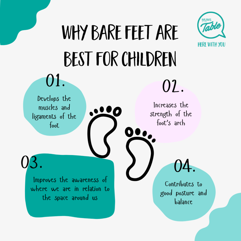 Four reasons why bare feet are best for children