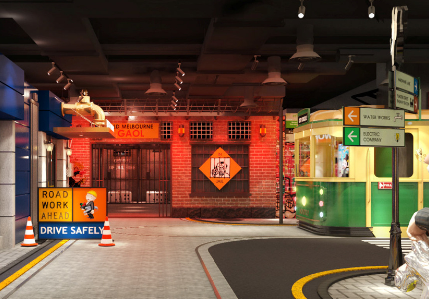 Monopoly theme park entrance